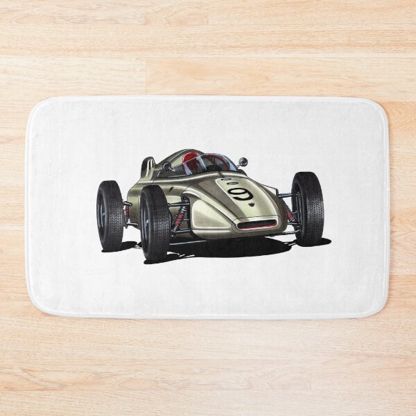 Item preview, Exclusive drawing legendary 1961 Grand Prix racing car gray 787 Monoposto with flat air cooled engine designed and sold by Cars23.