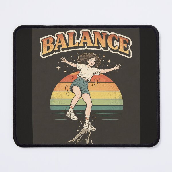 Item preview, Balance Shirt – Funny Losing Balance Girl Retro Vintage Aesthetic Graphic Tee designed and sold by VINTAGEPUNTEES.