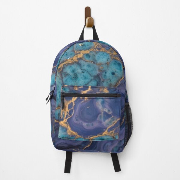 Item preview, Blue and Gold Marbling designed and sold by Monkeysalad.