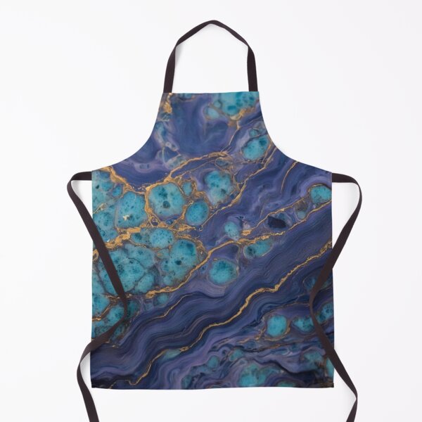 Item preview, Blue and Gold Marbling designed and sold by Monkeysalad.