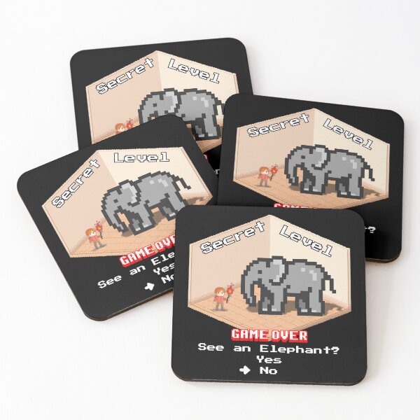 Item preview, Secret Level "Elephant in the Room" Dark Humor Gaming designed and sold by E20STUDIO.