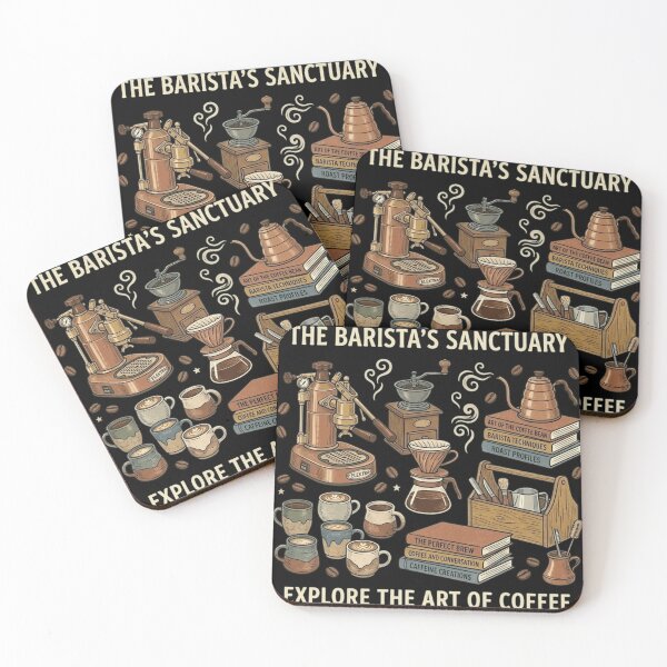 Item preview, The Barista's Sanctuary – Vintage Coffee Ritual & Espresso Art designed and sold by FarDesign.