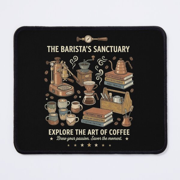 Item preview, The Barista's Sanctuary – Vintage Coffee Ritual & Espresso Art designed and sold by FarDesign.