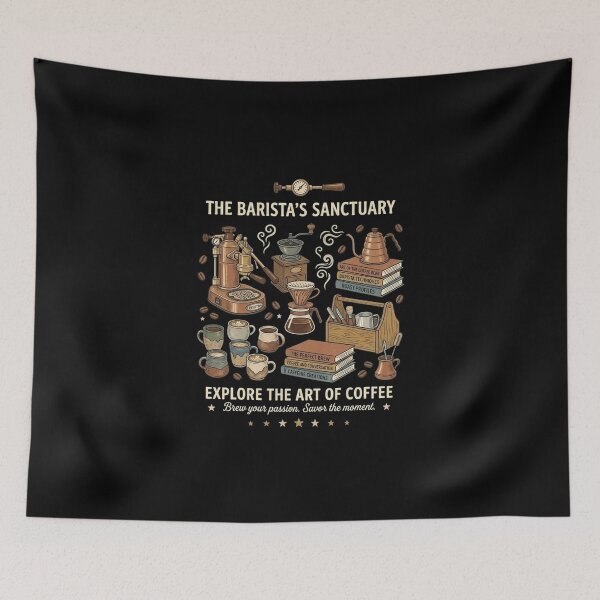Item preview, The Barista's Sanctuary – Vintage Coffee Ritual & Espresso Art designed and sold by FarDesign.