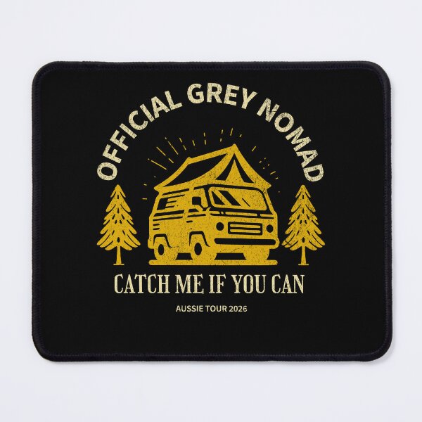 Item preview, Official Grey Nomad Aussie Tour 2026 Catch Me If You Can Retro RV designed and sold by aga4kids.