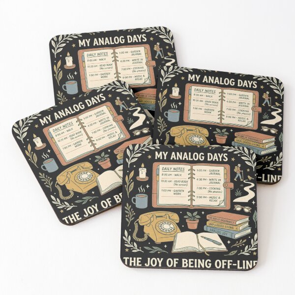 Item preview, My Analog Days – Digital Detox & Slow Living Vintage Art designed and sold by FarDesign.