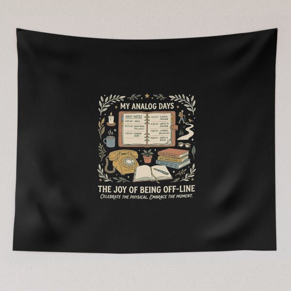 Item preview, My Analog Days – Digital Detox & Slow Living Vintage Art designed and sold by FarDesign.