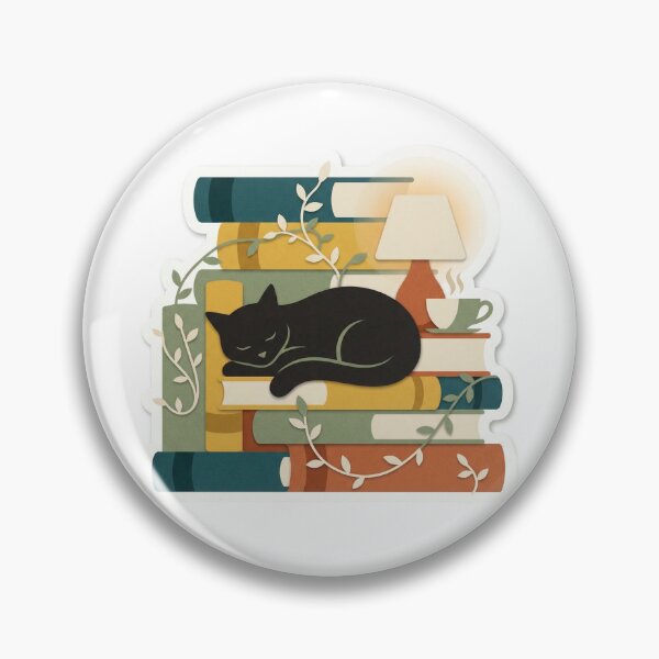 Item preview, Black Cat's Literary Hideaway designed and sold by belajarubic.