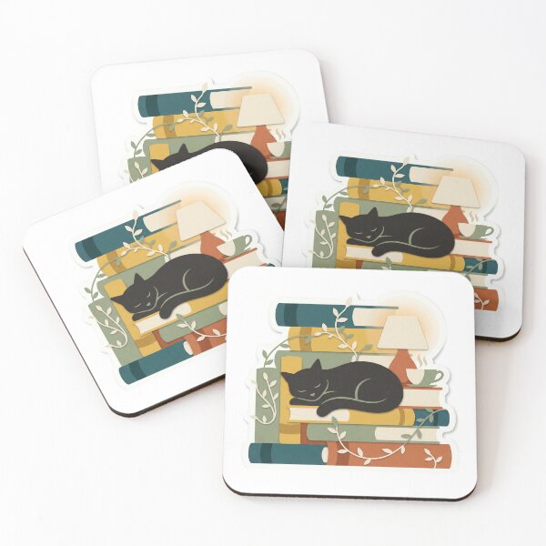 Item preview, Black Cat's Literary Hideaway designed and sold by belajarubic.