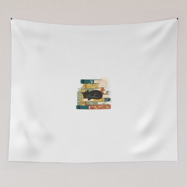 Item preview, Black Cat's Literary Hideaway designed and sold by belajarubic.