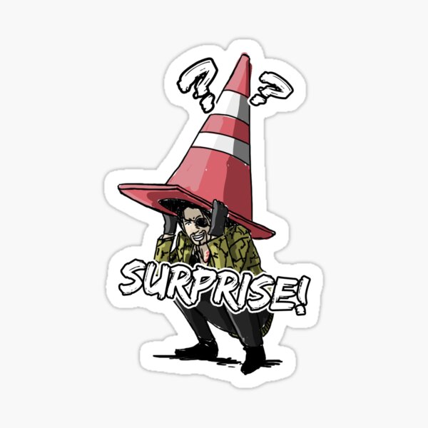 Wheres that Majima cone Sticker