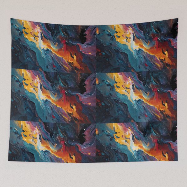 Item preview, Sky Paints Flowers Colors Illustration Aesthetic Landscapes  designed and sold by ART ATTACK ZONE.