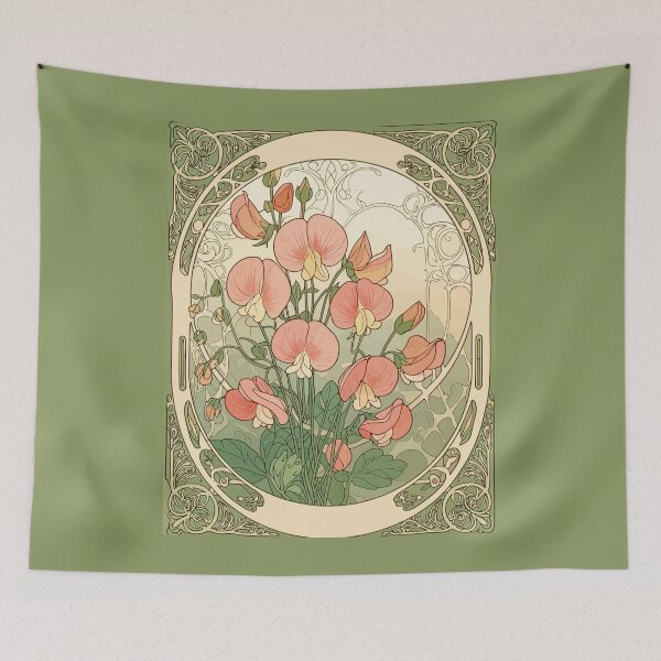 Item preview, Decorative Sweet Pea Birth Month Flower designed and sold by taiche.