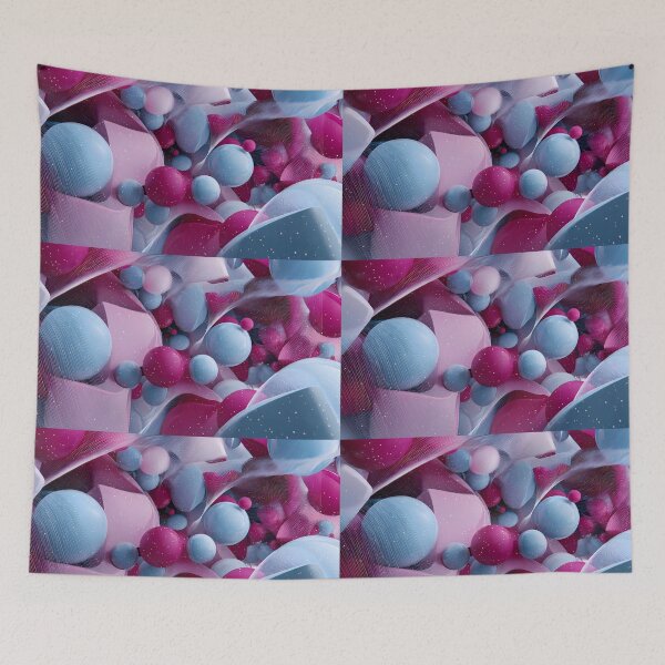 Item preview, Bubbles Sky Paints Colors Illustration Aesthetic Landscapes  designed and sold by ART ATTACK ZONE.