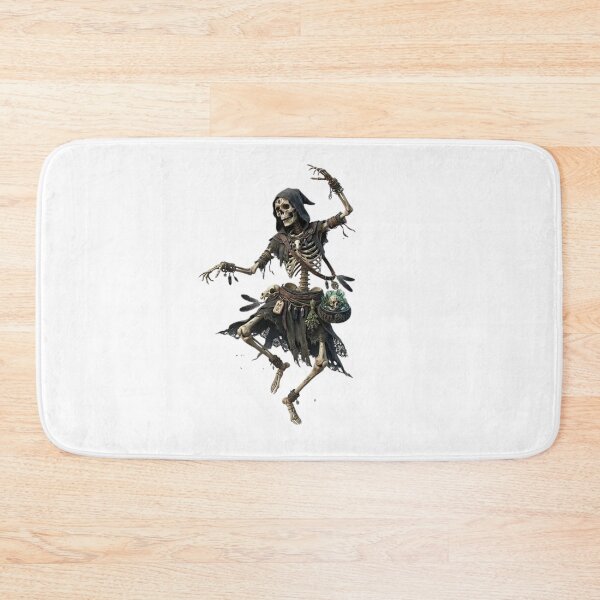 Item preview, Dancing Skeleton Witch Spell Illustration designed and sold by Cauldron Crafts.