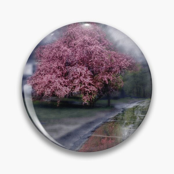Item preview, Flowering Crab Apple in Spring Rain designed and sold by Wayne King.