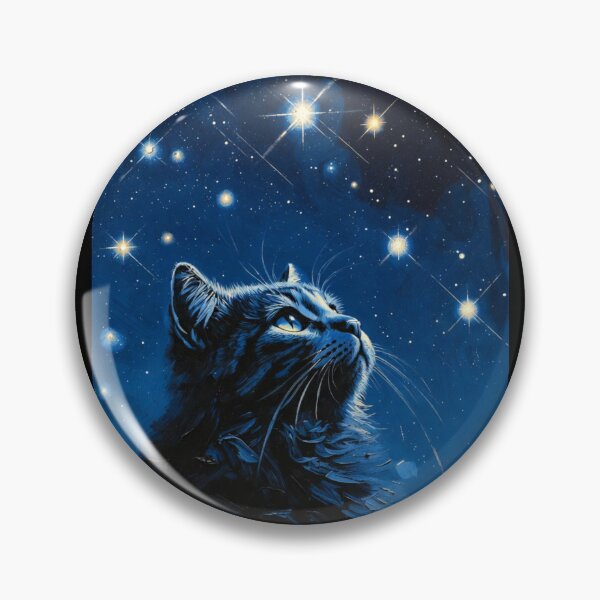 Item preview, Surreal Night Sky Cat 2 designed and sold by ShirtsOfDeath.