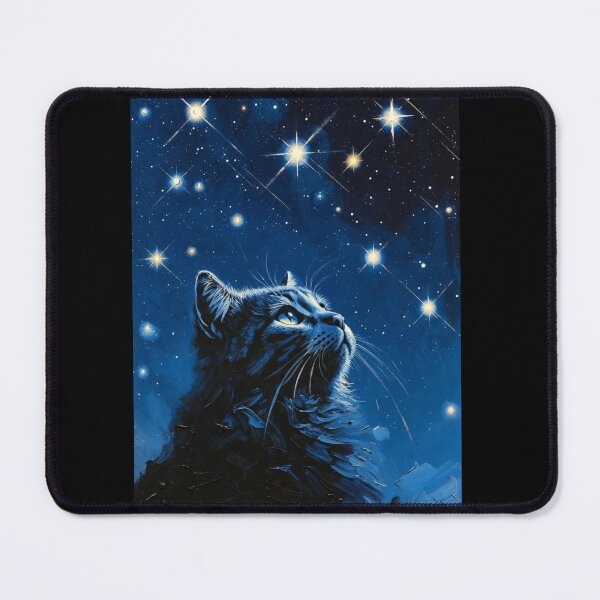 Item preview, Surreal Night Sky Cat 2 designed and sold by ShirtsOfDeath.