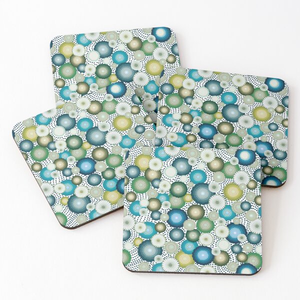 Item preview, Whimsical Dotted Meadow 1960s inspired designed and sold by phatlizzardart.