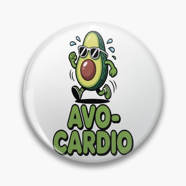 Item preview, Avo-Cardio Funny Sweaty Avocado Workout Pun Cardio Avocado designed and sold by Midnight Veil Designs.