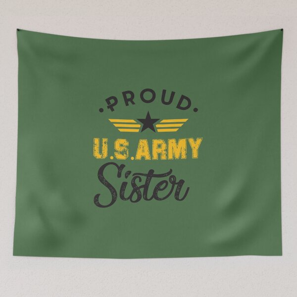 Item preview, Proud US Army Sister - Military Sibling Pride Distressed Graphic designed and sold by 19Beauty.