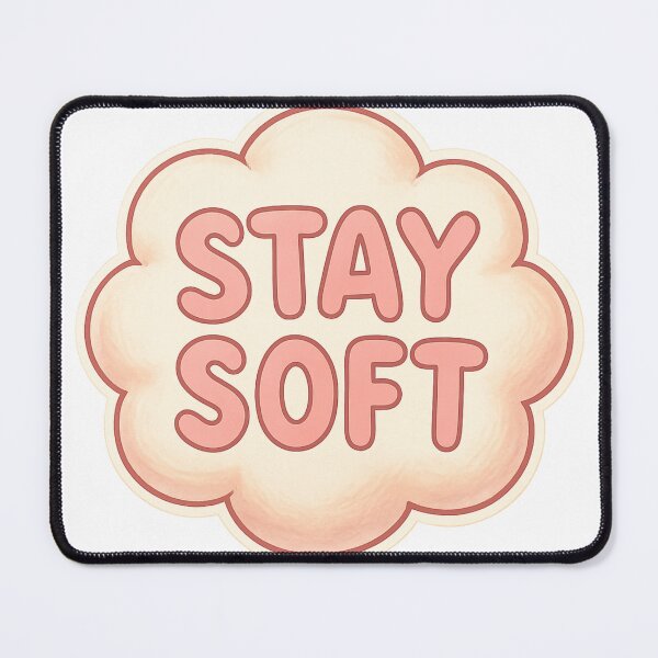 Item preview, Stay Soft Cute Cloud Motivational Sticker designed and sold by LumereAndCoeur.