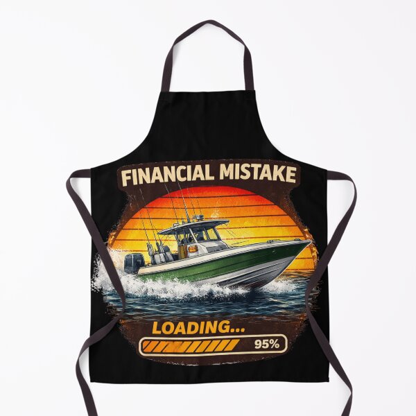 Item preview, Financial Mistake Loading Boat Funny Boating Meme Retro Sunset Fishing Boat Shirt designed and sold by VibeOffline Studio.