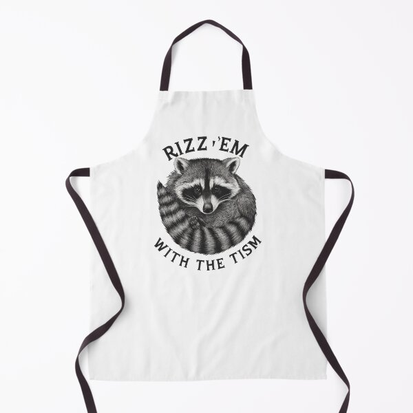 Item preview, Rizz 'Em With The Tism Funny Neurodivergent Autism Raccoon Meme designed and sold by StickChic.
