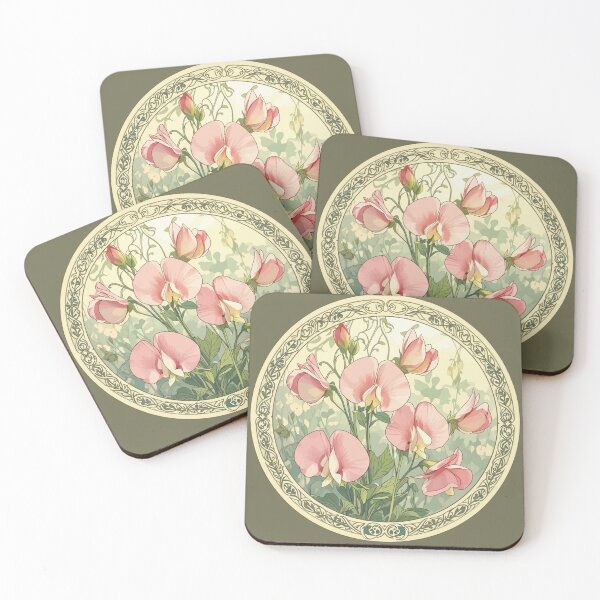 Item preview, Birth Month Flower Sweet Pea Garden designed and sold by taiche.