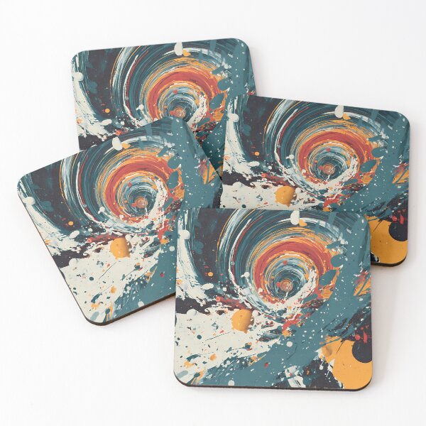 Item preview, Splash Colors Illustration Aesthetic Landscapes Art Design designed and sold by ART ATTACK ZONE.