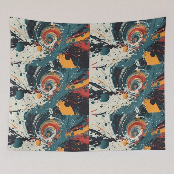 Item preview, Splash Colors Illustration Aesthetic Landscapes Art Design designed and sold by ART ATTACK ZONE.