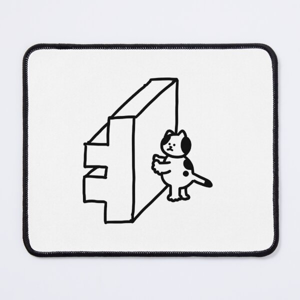 Item preview, a Cat next to ㅕ designed and sold by superbaechoo.