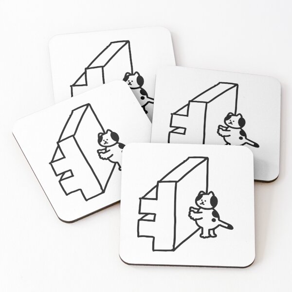 Item preview, a Cat next to ㅕ designed and sold by superbaechoo.