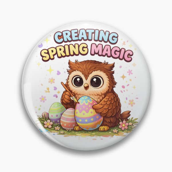 Item preview, creating spring magic - easter owl designed and sold by Rally Forge.