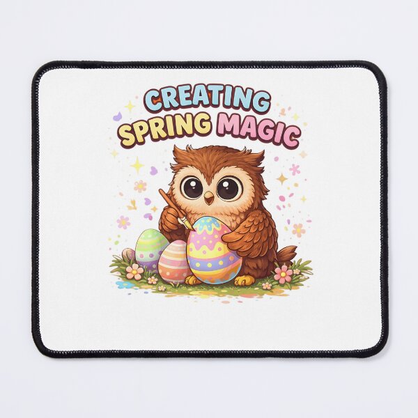 Item preview, creating spring magic - easter owl designed and sold by Rally Forge.