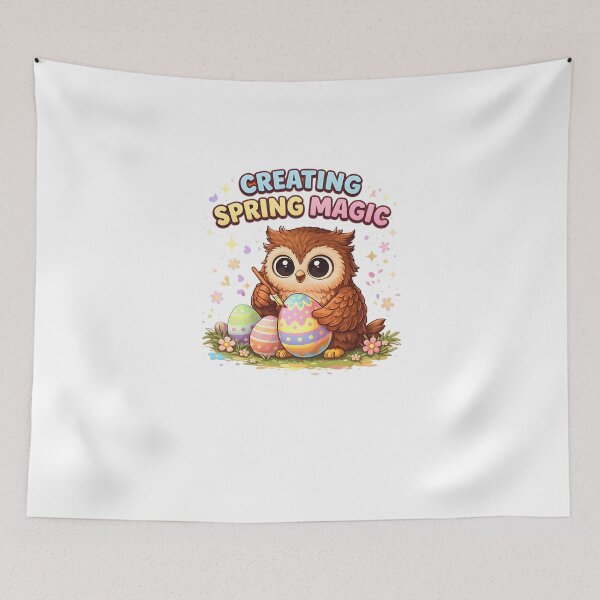 Item preview, creating spring magic - easter owl designed and sold by trendie-tees.