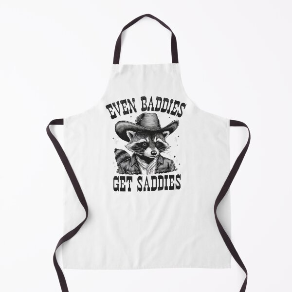 Item preview, Even Baddies Get Saddies Raccoon Cowboy Humor Animal Lover designed and sold by StickChic.