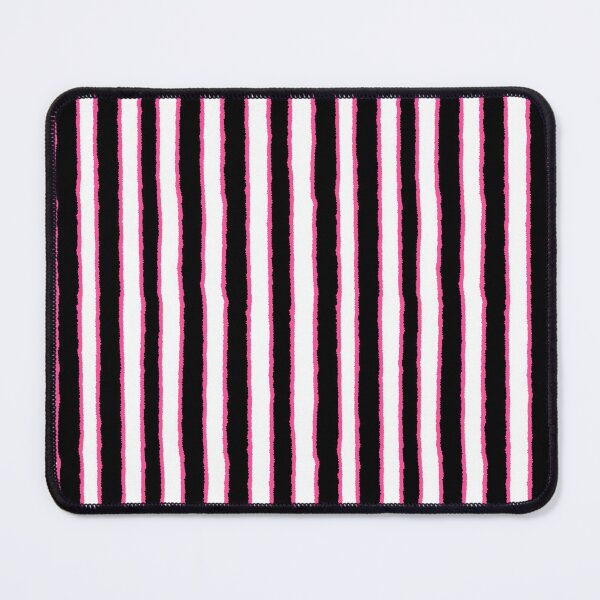 Item preview, Pink Black White Vertical Stripes designed and sold by bubblegoth.