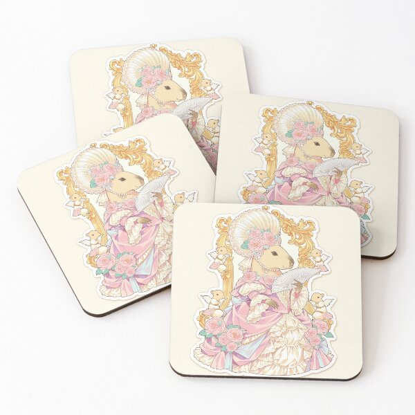 Item preview, Rococo Capybara Illustrated Sticker Marie Antoinette Cute Art designed and sold by CapyVerseStudio.