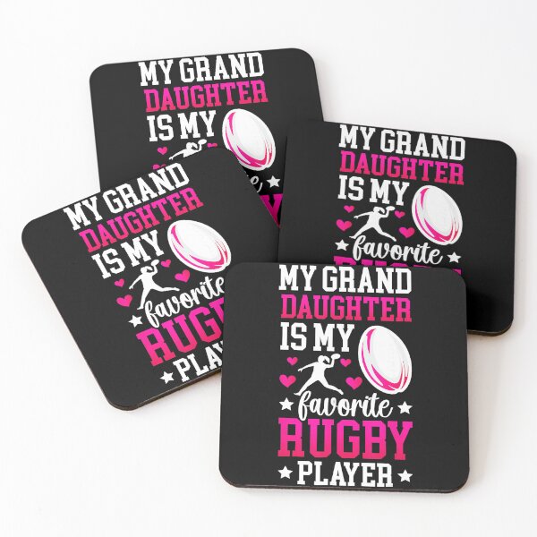Item preview, My Grand Daughter Is My Favorite Rugby Player Cute Sports  designed and sold by GabrieSketcham.