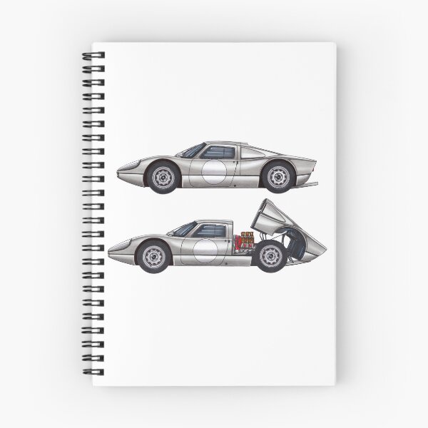 Item preview, Exclusive drawing legendary germany silver sport cars 904/6 Carrera GTS Coupe Targa Florio with flat air cooled engine designed and sold by Cars23.
