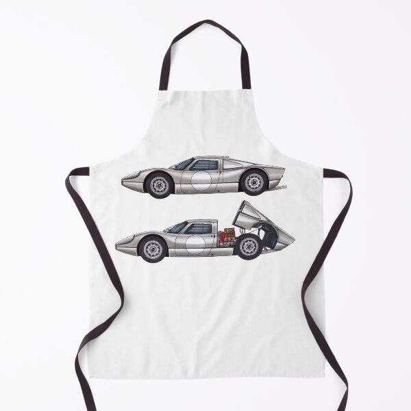 Item preview, Exclusive drawing legendary germany silver sport cars 904/6 Carrera GTS Coupe Targa Florio with flat air cooled engine designed and sold by Cars23.