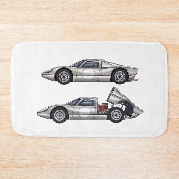 Item preview, Exclusive drawing legendary germany silver sport cars 904/6 Carrera GTS Coupe Targa Florio with flat air cooled engine designed and sold by Cars23.