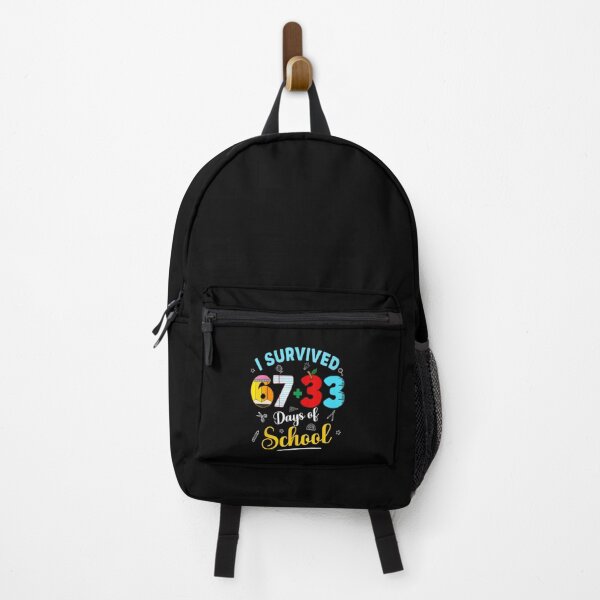 Item preview, I Survived 67 + 33 Days of School Funny Math Apple designed and sold by gladysenglish.