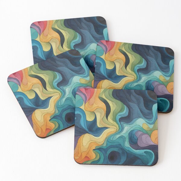 Item preview, Draw Colors Illustration Aesthetic Landscapes Art Design designed and sold by ART ATTACK ZONE.