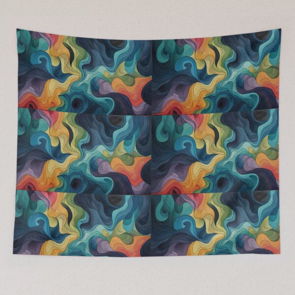 Item preview, Draw Colors Illustration Aesthetic Landscapes Art Design designed and sold by ART ATTACK ZONE.