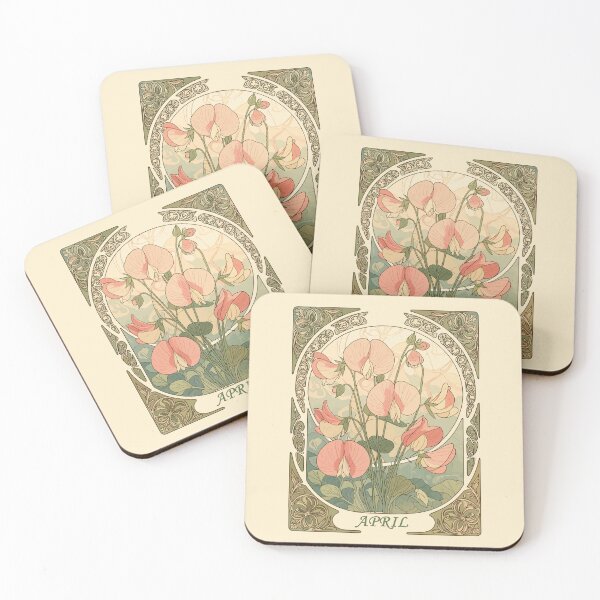 Item preview, Birth Month Flower Sweet Pea Blooms designed and sold by taiche.