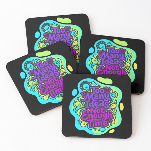 Item preview, Too many ideas not enough time| Adhd awareness designed and sold by SocialStaticz.