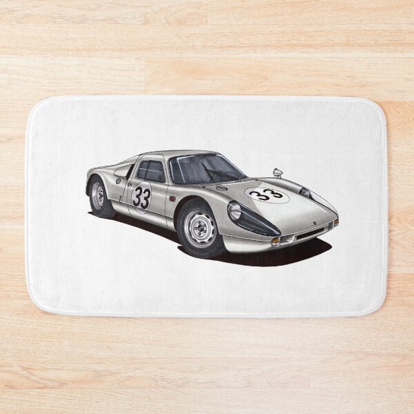 Item preview, Exclusive drawing legendary silver sport car 904/6 Carrera GTS Coupe Targa Florio with flat air cooled engine designed and sold by Cars23.