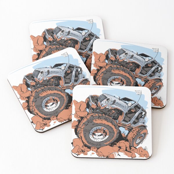 Item preview, The cartoon of Jeep Rubicon designed and sold by Nick Shirokov.